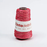 Cinta de Brillos 4mm Coral/Dorado