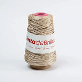 Cinta de Brillos 4mm Mocca/Plateado