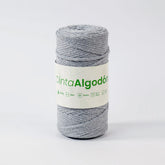 Cinta Tejida Eco Algodón 3mm Gris Claro