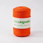Cinta Tejida Eco Algodón 3mm Naranja