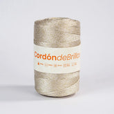 Cordón de Brillos Crema/Dorado