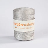 Cordón de Brillos Crema/Plateado