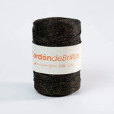 Cordón de Brillos Negro/Dorado