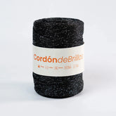 Cordón de Brillos Negro/Plateado