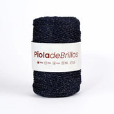 Piola de Brillos 2mm Naval/Dorado