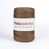 Piola de Brillos 2mm Canela/Dorado