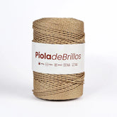 Piola de Brillos 2mm Dorado/Dorado