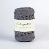 Piola Eco Algodón 3mm Gris Oscuro