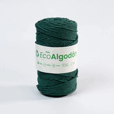 Piola Eco Algodón 3mm Verde Pino