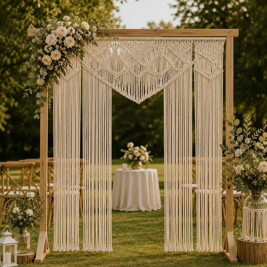 Eventos con nudos y estilo – Ideas para decorar con macramé