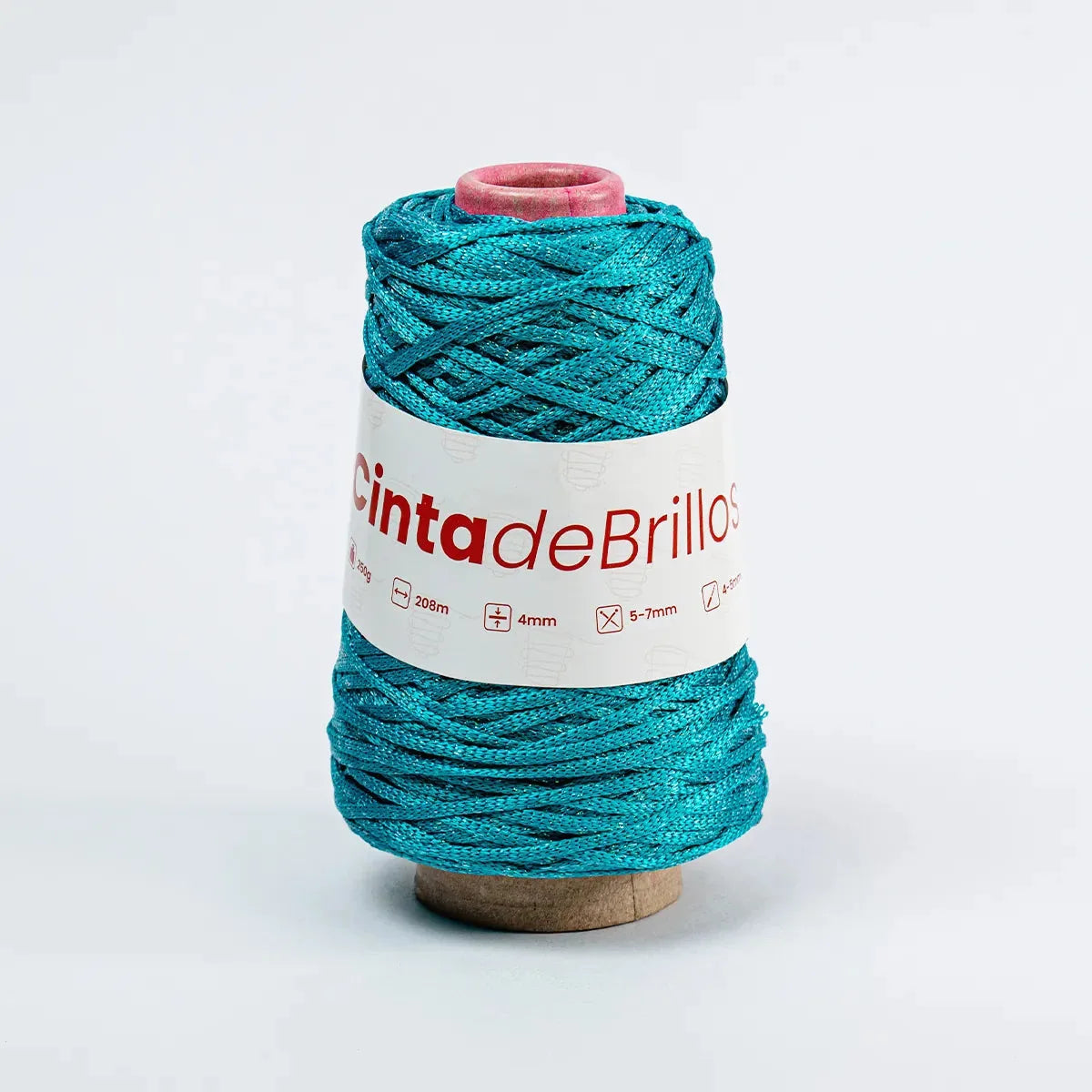 Cinta de Brillos 4mm Aguamarina/Tornasol