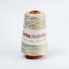 Cinta de Brillos 4mm Blanco/Dorado