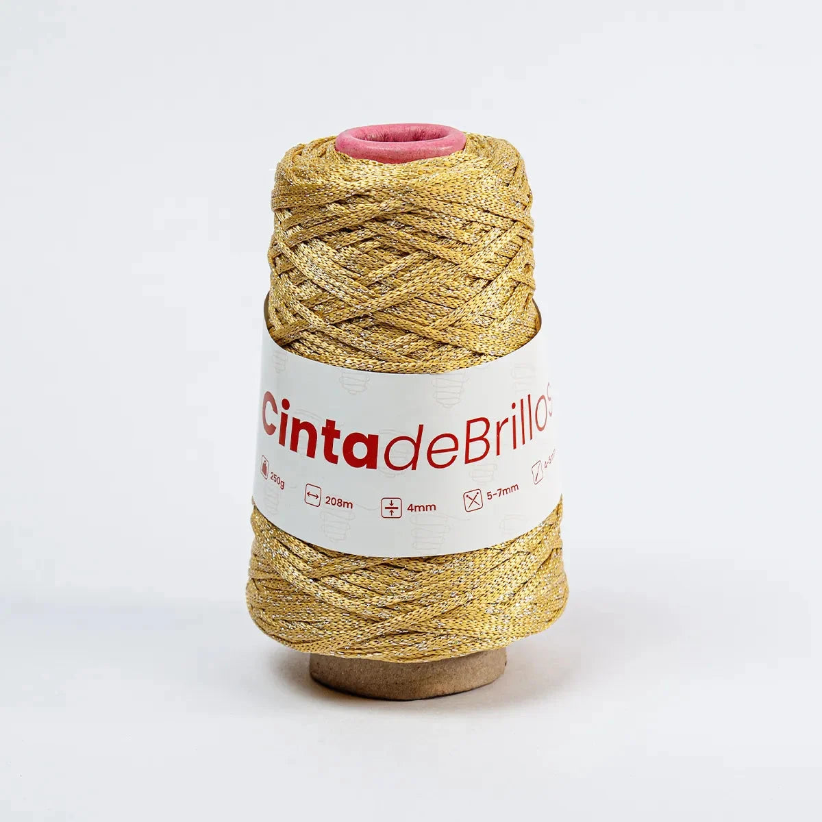Cinta de Brillos 4mm Dorado/Plateado