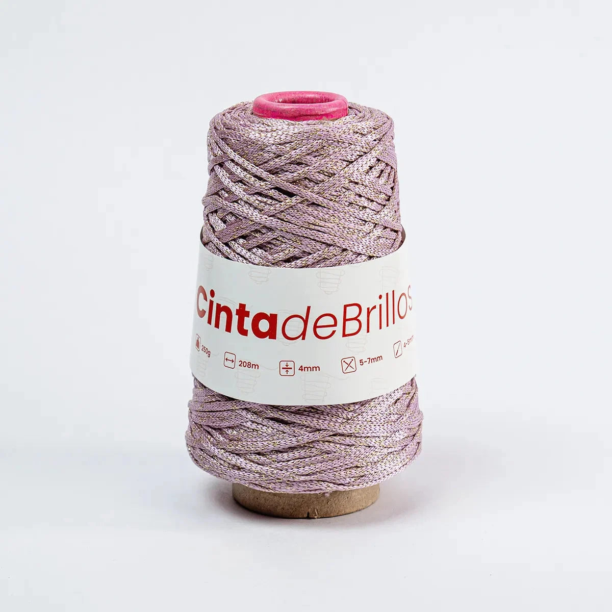 Cinta de Brillos 4mm Lila/Dorado