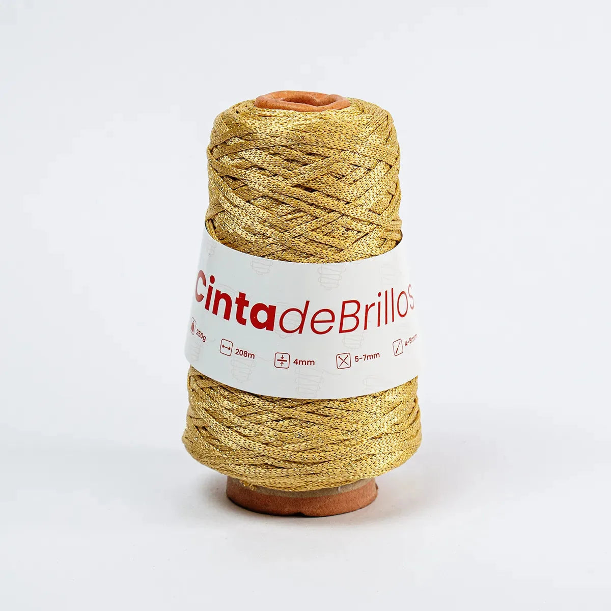 Cinta de Brillos 4mm Oro/Dorado