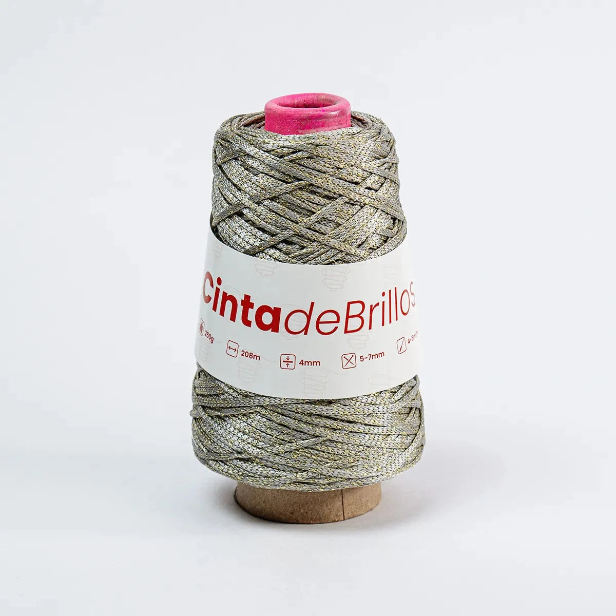 Cinta de Brillos 4mm Plateado/Dorado