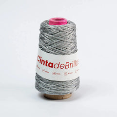 Cinta de Brillos 4mm Plateado/Tornasol
