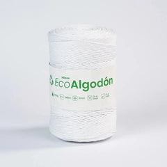 Hilaza Eco Algodón 2mm Blanco