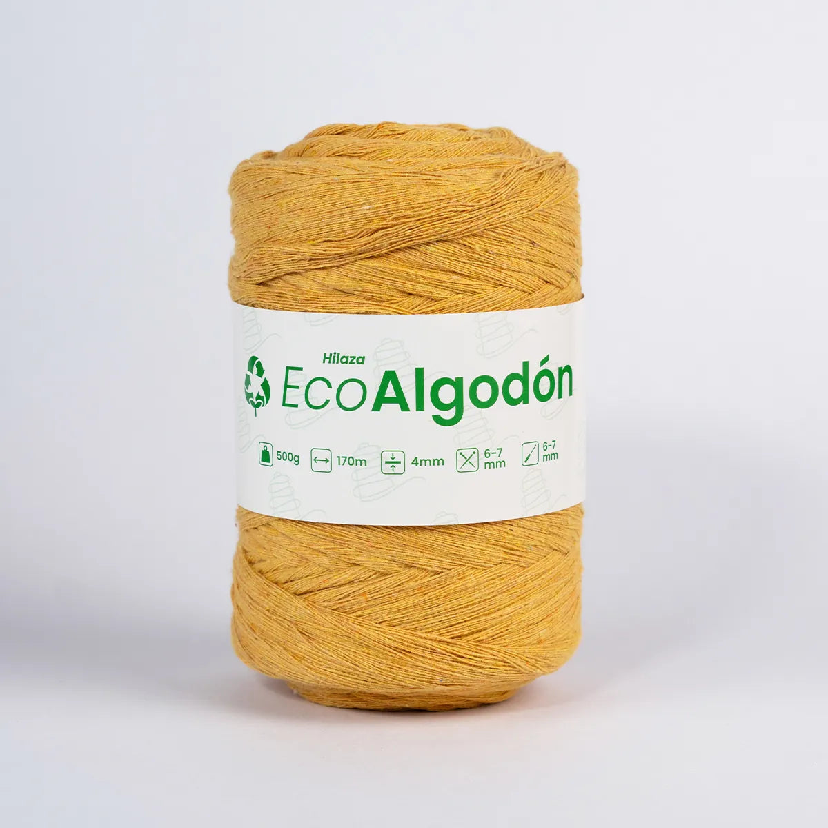 Hilaza Eco Algodón 4mm Amarillo Ocre