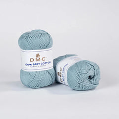 Lana Baby Cotton Azul Acero 767