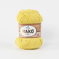 Lana Calico Amarillo Lima 11798