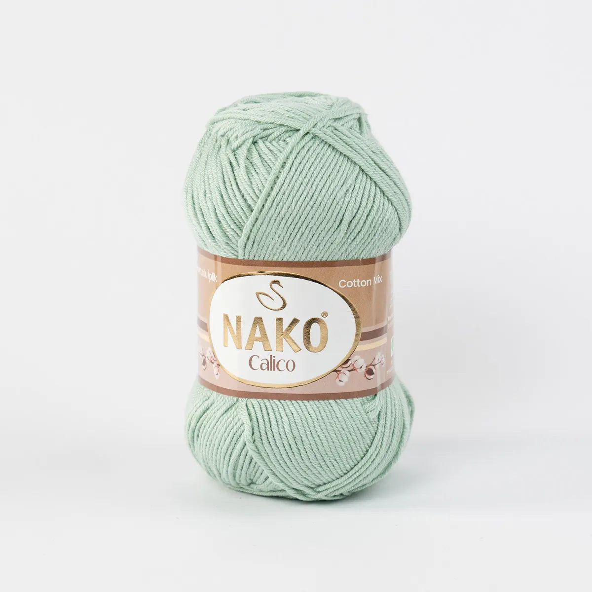 Lana Calico Verde Crema 10331