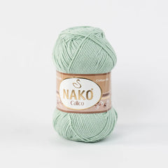 Lana Calico Verde Crema 10331