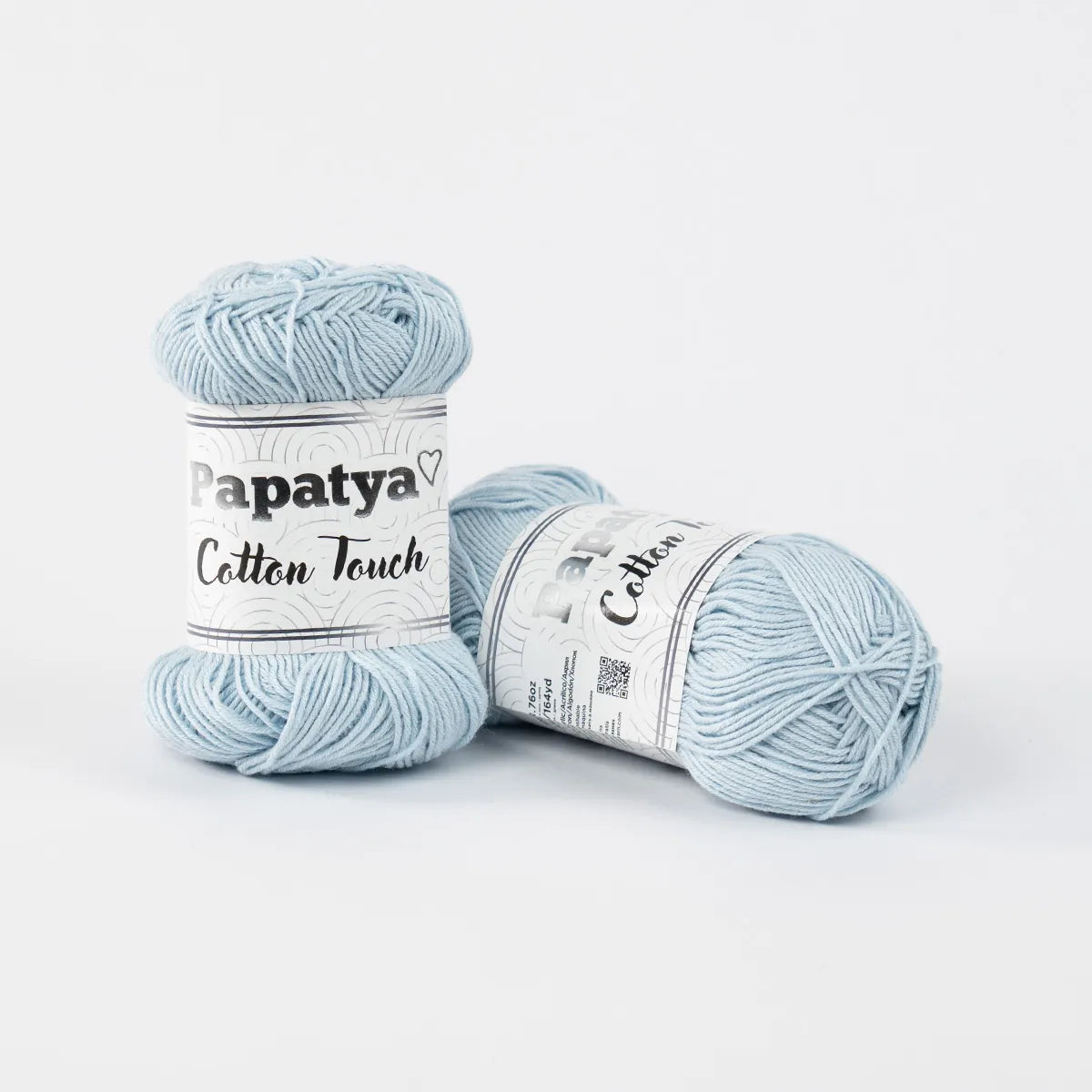 Lana Papatya Cotton Touch Azul Nube 0420