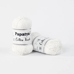 Lana Papatya Cotton Touch Blanco 0010
