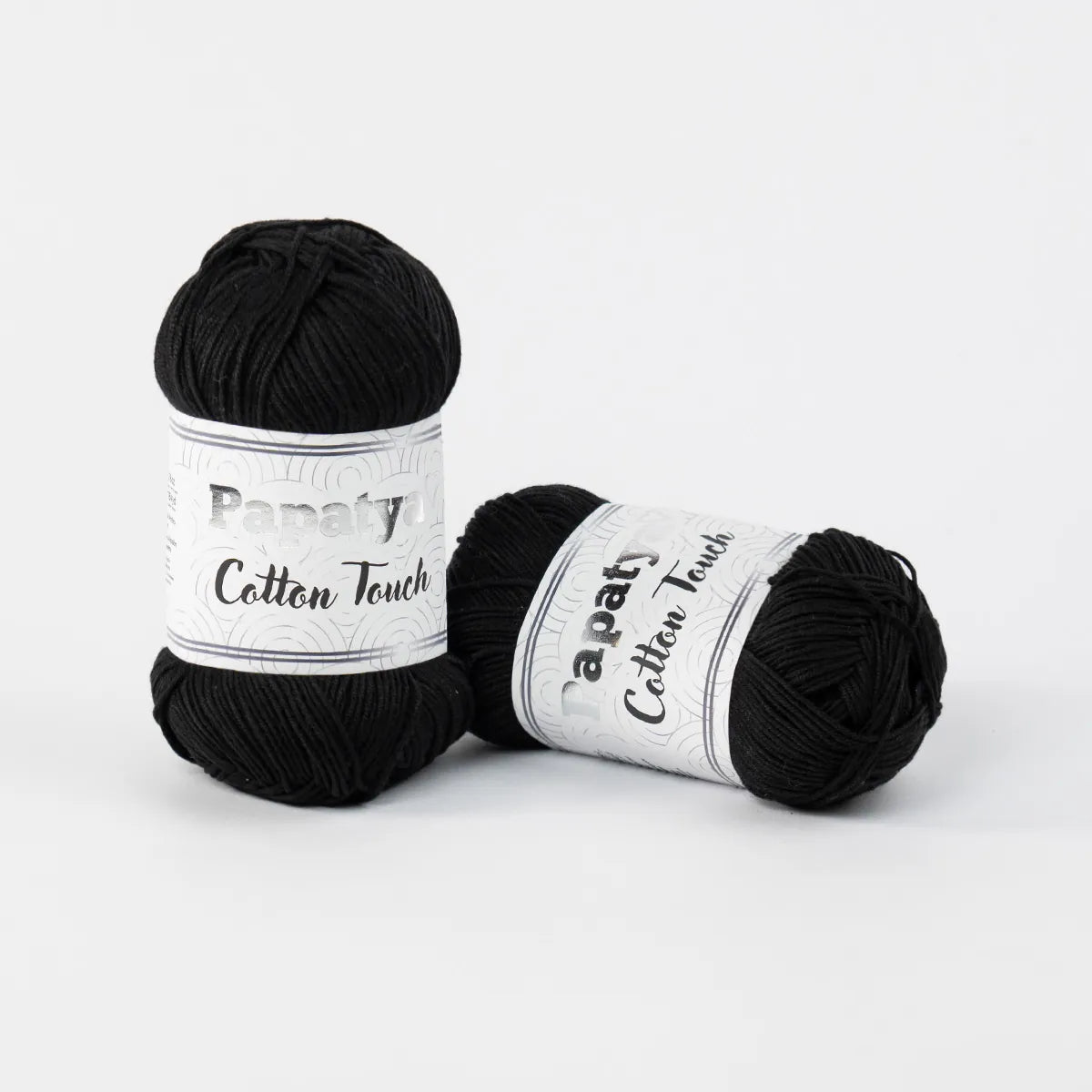 Lana Papatya Cotton Touch Negro 1190