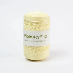 Piola Acrílica 1.5mm-2mm Amarillo Crema