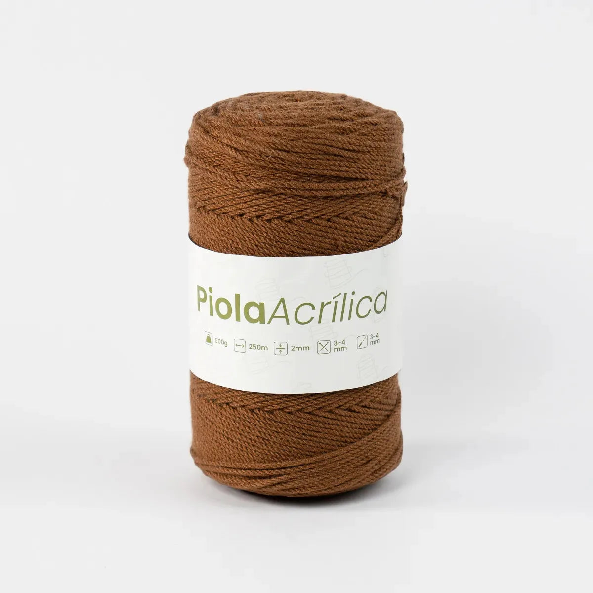 Piola Acrílica 1.5mm-2mm Carmelita