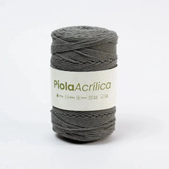 Piola Acrílica 1.5mm-2mm Gris Claro