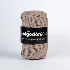 Piola Algodón 100% 3mm Tabaco