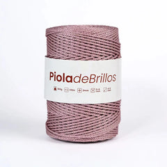 Piola de Brillos 2mm Palorosa/Dorado