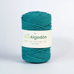 Piola Eco Algodón 3mm Esmeralda
