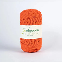 Piola Eco Algodón 3mm Naranja