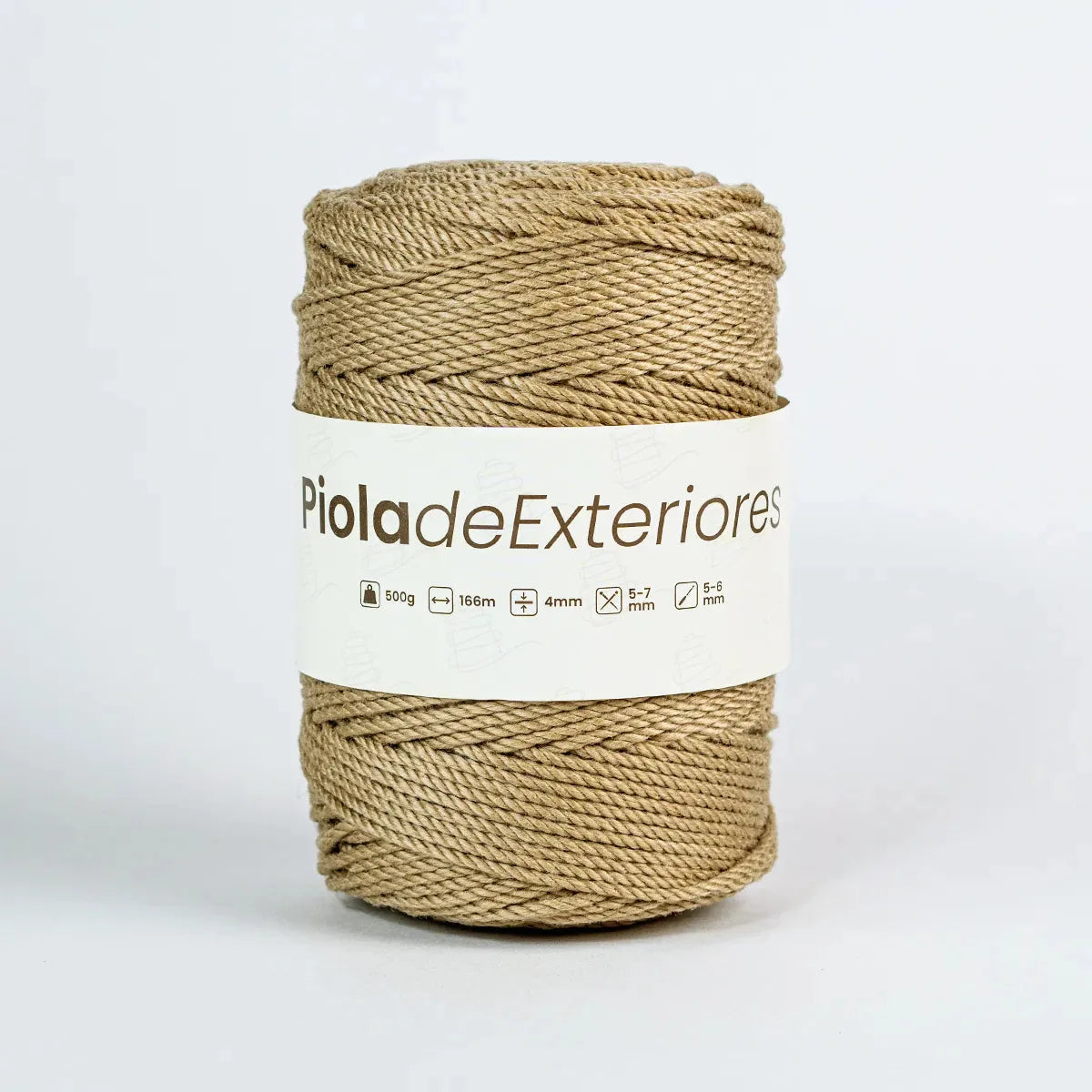 Piola Exteriores 3mm Natural