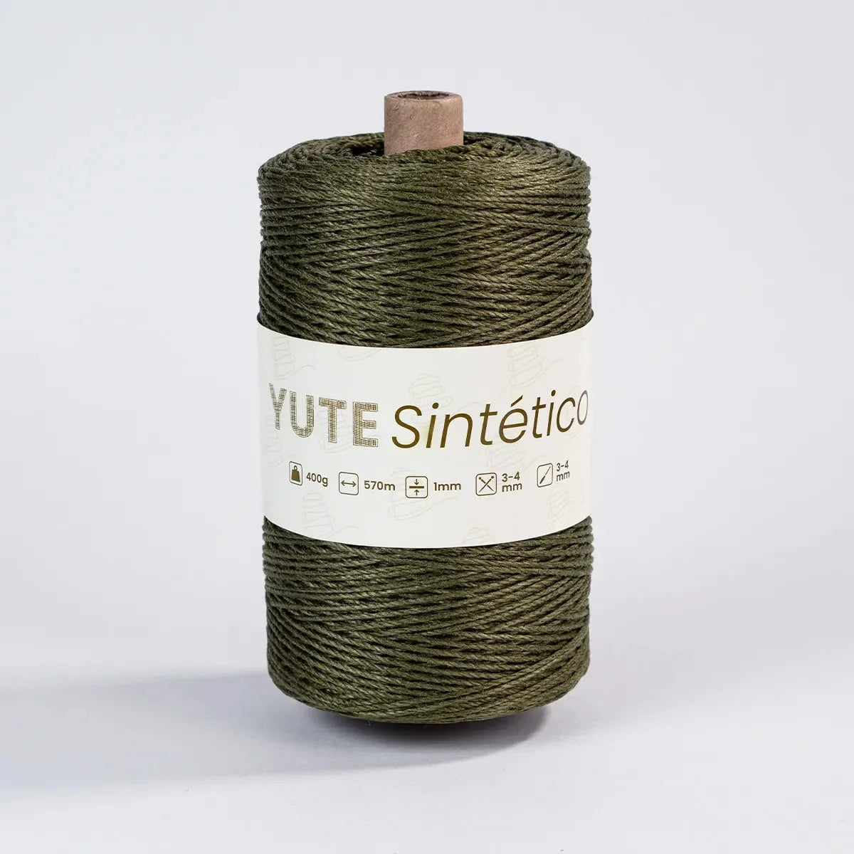 Piola Yute Sintético 1mm Verde Militar