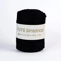 Piola Yute Sintético 3mm Negro