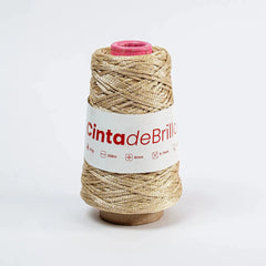 Cinta de Brillos 4mm Mocca/Dorado