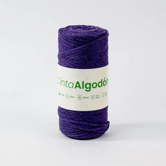 Cinta Tejida Eco Algodón 3mm Berenjena