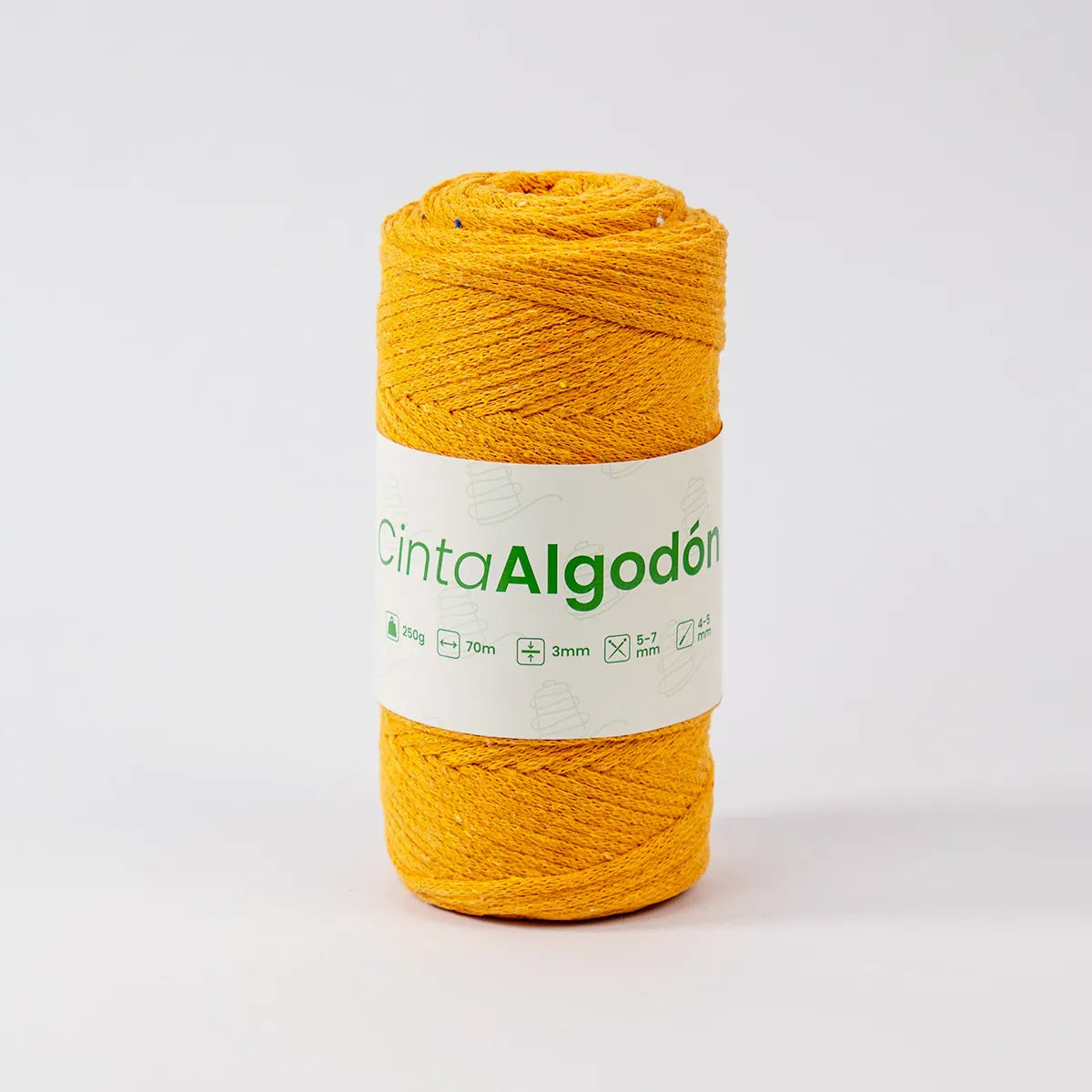 Cinta Tejida Eco Algodón 3mm Mango