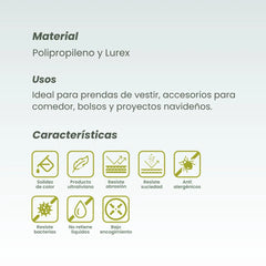 Cordón de Brillos Dorado/Dorado