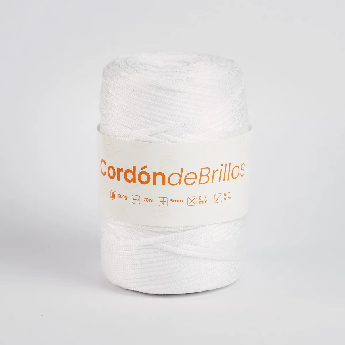 Cordón de Brillos Blanco/Tornasol