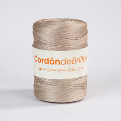 Cordón de Brillos Mocca/Plateado