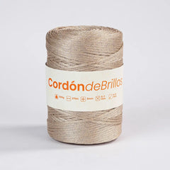 Cordón de Brillos Mocca/Plateado