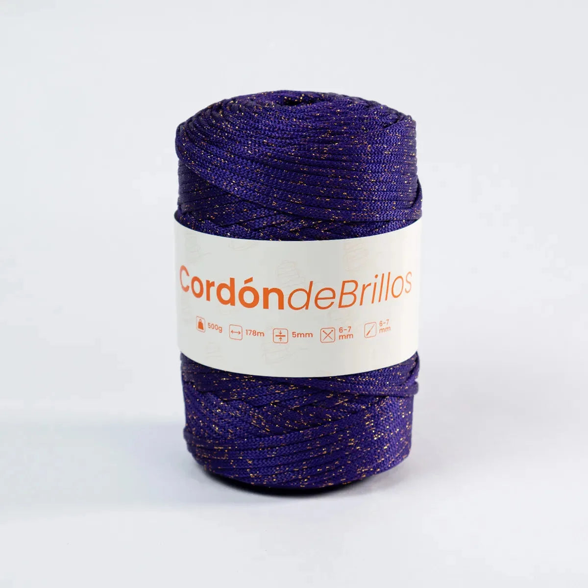 Cordón de Brillos Morado/Dorado