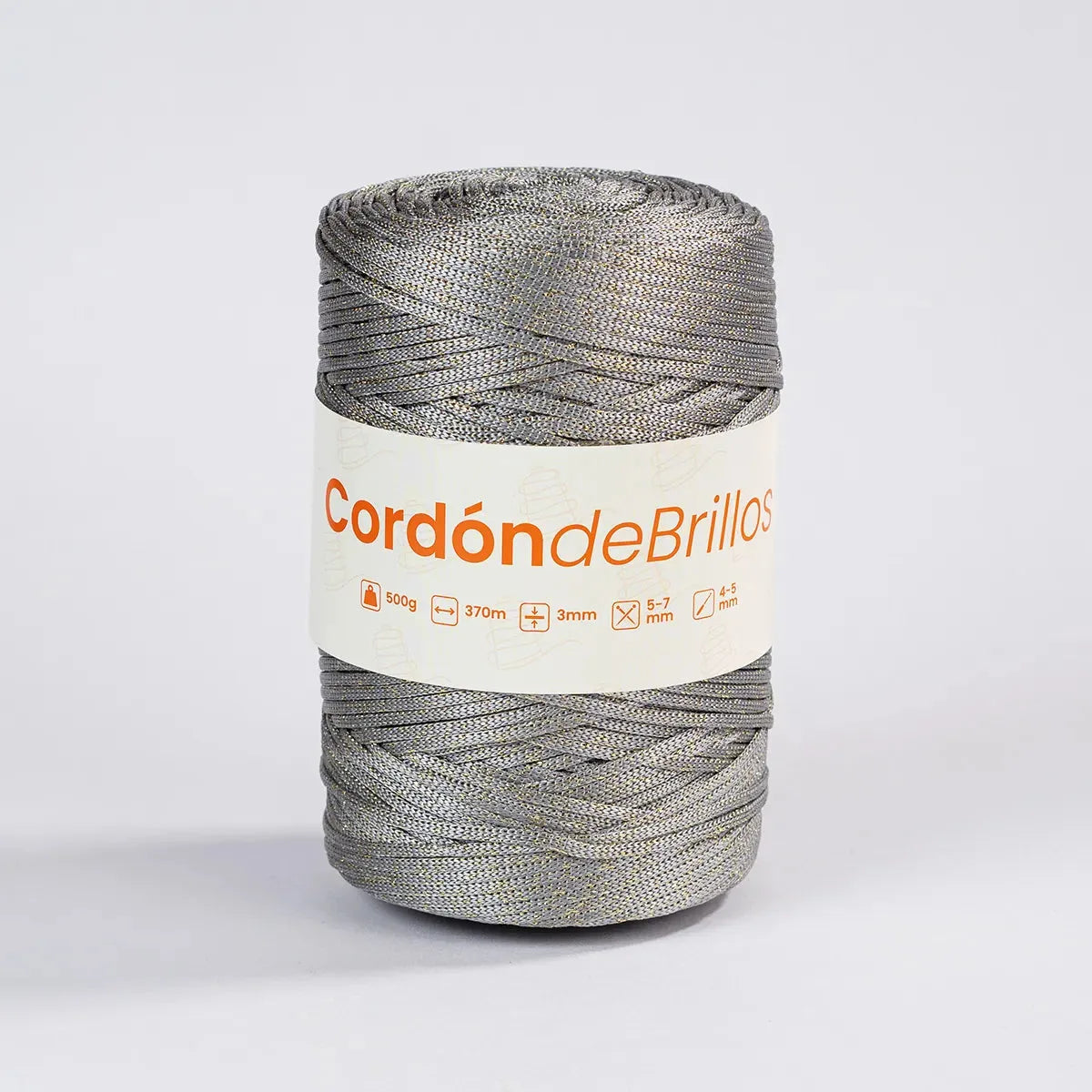Cordón de Brillos Plateado/Dorado