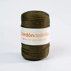 Cordón de Brillos Verde Militar/Dorado